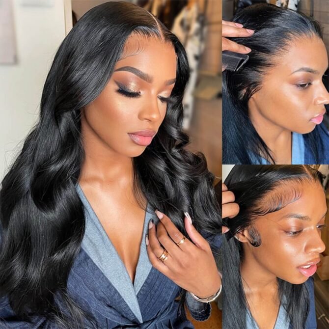 Body Wave Glueless HD Lace Frontal Wig 13×4/13×6 Pre-everything Human Hair Wigs 250% Density
