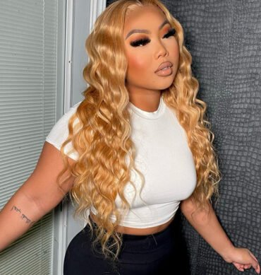 Honey Blonde Loose Deep Wave 6x5 13x4 HD Lace Full Frontal #27 Colored Human Hair Wig