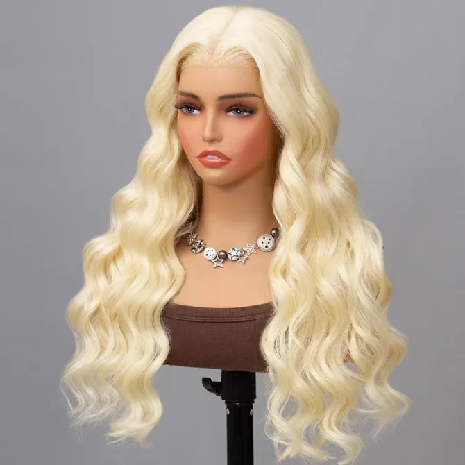 613 Blonde Brazilian Body Wave Human Hair Wigs 13x4 13x6 HD Lace Front Wigs 180% Density