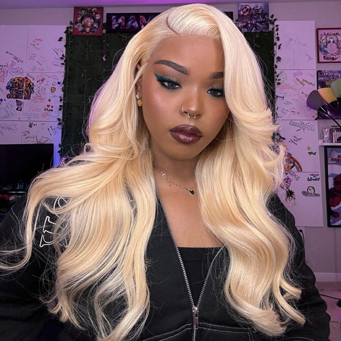 613 Blonde Body Wave 6x5 Lace Wear Go Glueless Wig 100% Human Hair Pre Bleached Knots Easily Redyed