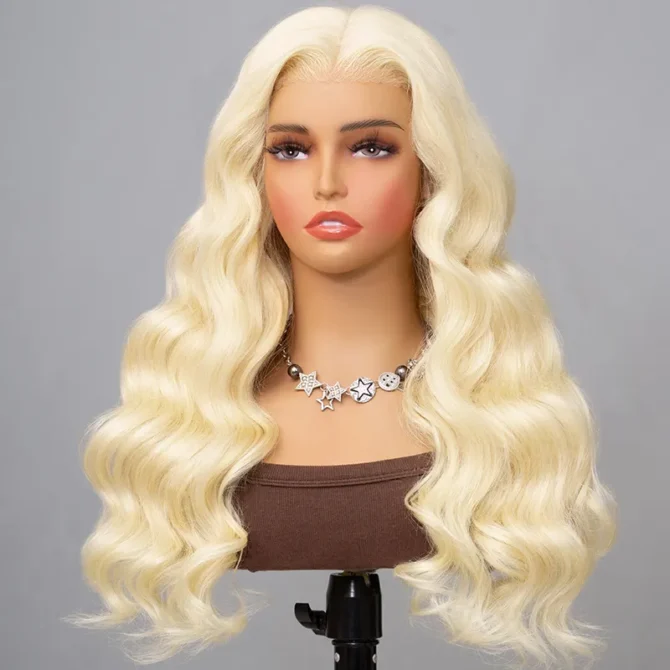 613 Blonde Brazilian Body Wave Human Hair Wigs 13x4 13x6 HD Lace Front Wigs 180% Density