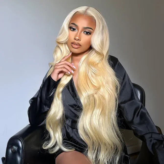 613 Blonde Body Wave 6x5 Lace Wear Go Glueless Wig 100% Human Hair Pre Bleached Knots Easily Redyed
