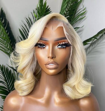 613 Blonde Body Wave Shoulder Length Straight 13x4 Lace Front Wig Special Sale