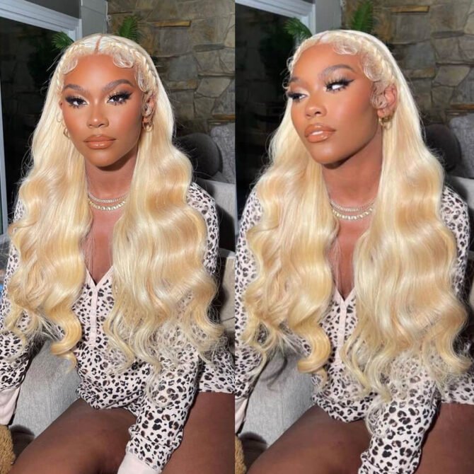 613 Blonde Brazilian Body Wave Human Hair Wigs 13x4 13x6 HD Lace Front Wigs 180% Density