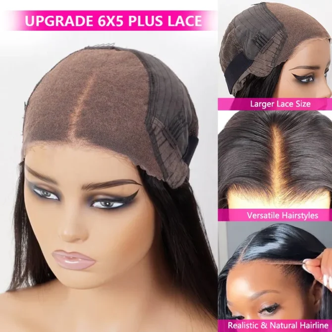 Air Cap | Water Wave Wear Go Glueless Pre Cut HD 6x5 Plus Lace Wig Pre Bleached Knots
