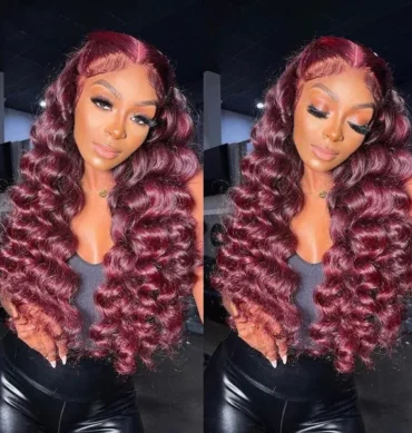 Loose Deep 99J Burgundy Color 13x4 HD Lace Wig 6x5 Wear Go Glueless Human Hair Wig