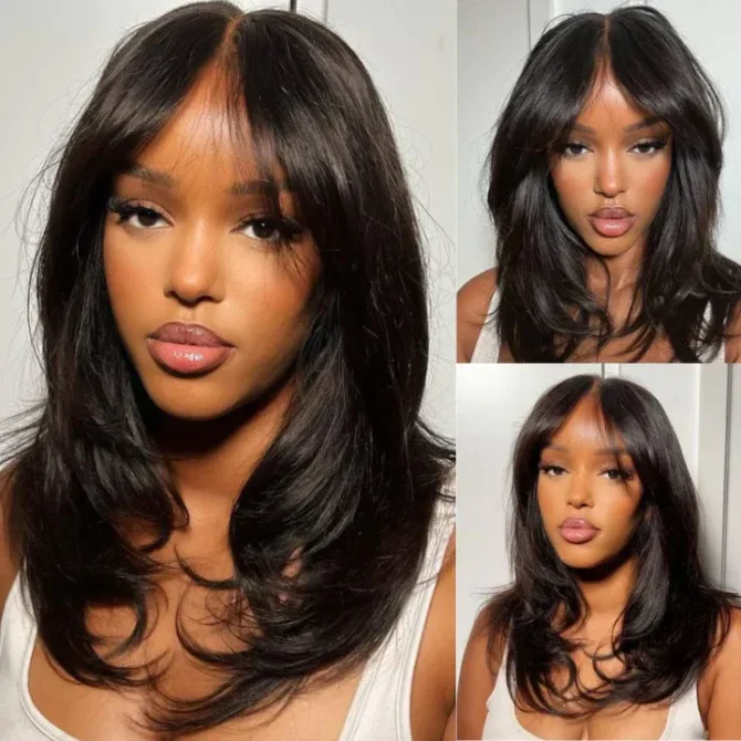 Butterfly Layered Cut Loose Wavy Style Shoulder Length 6x5 HD Lace Wear Go Glueless Wig