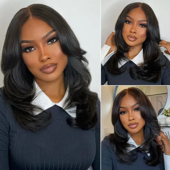 Butterfly Layered Cut Loose Wavy Style Shoulder Length 6x5 HD Lace Wear Go Glueless Wig