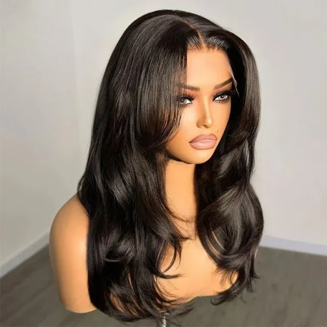 Butterfly Layered Cut Loose Wavy Style Shoulder Length 6x5 HD Lace Wear Go Glueless Wig