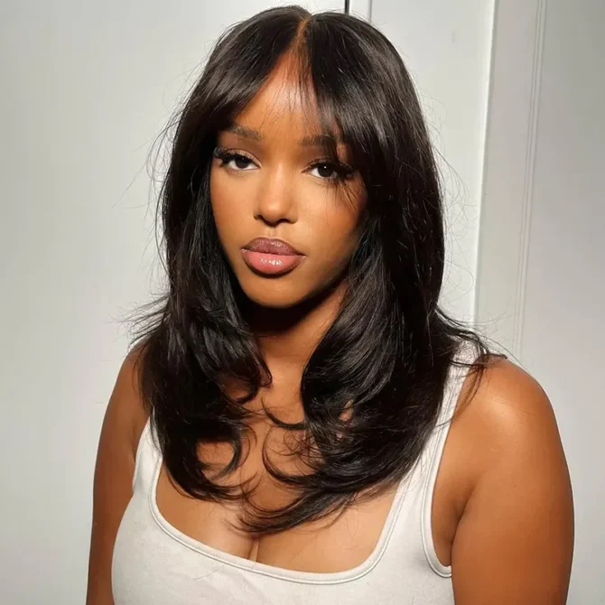 Butterfly Layered Cut Loose Wavy Style Shoulder Length 6x5 HD Lace Wear Go Glueless Wig