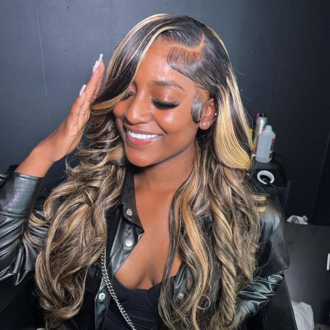 Balayage Highlight Wig Straight/Body Wave 6x5 HD Wear Go Glueless Pre-Cut Lace Wig