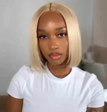 Ash Blonde Bob 6x5 13x6 HD Lace Frontal Short Human Hair Wig Pre Plucked & Bleached