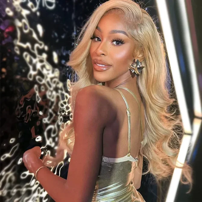 Cozy Blonde Color Straight Human Hair Barbie 13x6 HD Lace Frontal Wig Pre Plucked Hairline