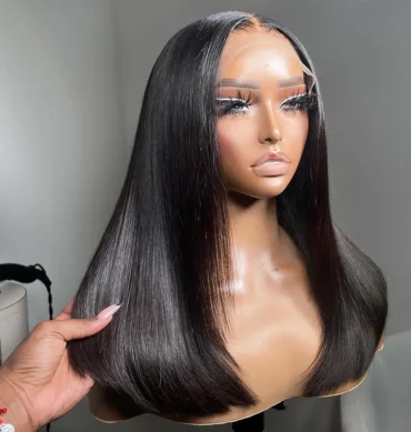 Silky Blunt Cut Glueless 6x5 Lace Closure Wig With Layers Wear Go Pre Plucked & Bleached