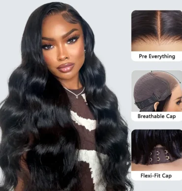 Flexi-Fit Glueless Body Wave Human Hair Wig 6x5 9x6 Pre Everything Melt Lace Wear Go Beginner Friendly