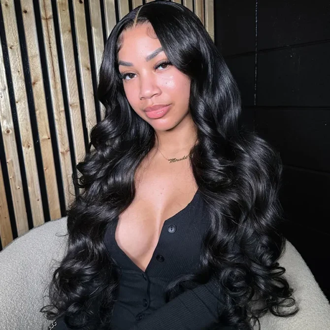 Body Wave 6x5 Wear Go Glueless Pre Cut HD Lace Closure Wig Bleached Knots Natural Hairline