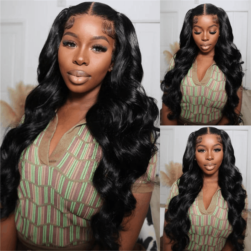 Pre Bleached Knots | Body Wave 13x6 HD Lace Front Wig Pre Plucked Glueless Human Hair Wig