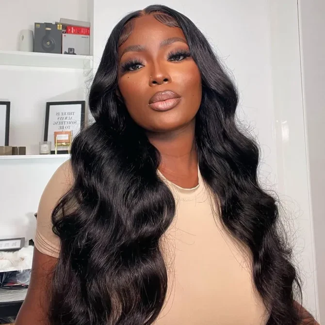 Loose Body Wave Wear Go Glueless 6x5 Lace Silk Base Cap Wig Pre-Cut Lace Bleached Knots Human Hair