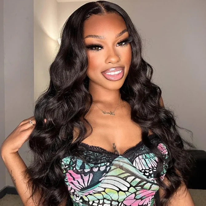 Loose Body Wave Wear Go Glueless 6x5 Lace Silk Base Cap Wig Pre-Cut Lace Bleached Knots Human Hair