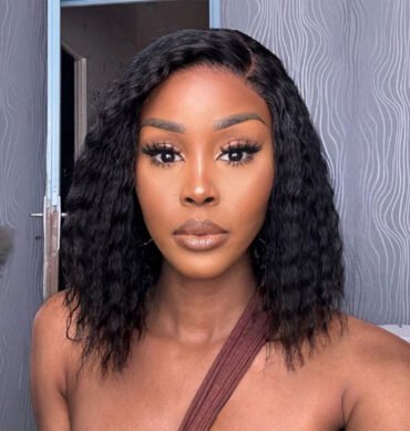 Chic Bohemian Curly 6x5 HD Pre-Cut Lace Glueless Short Bob Wig 100% Human Hair Pre Bleached Knots