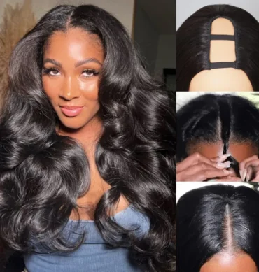 Butterfly Layer Cut Loose Body Wave U Part Human Hair Wig Thick & Soft for Women