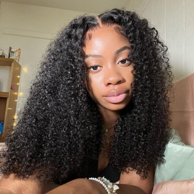 Air Cap | Curly Hair 6x5 Plus HD Pre Cut Lace Wear Go Glueless Wig 180% Density Bleached Knots