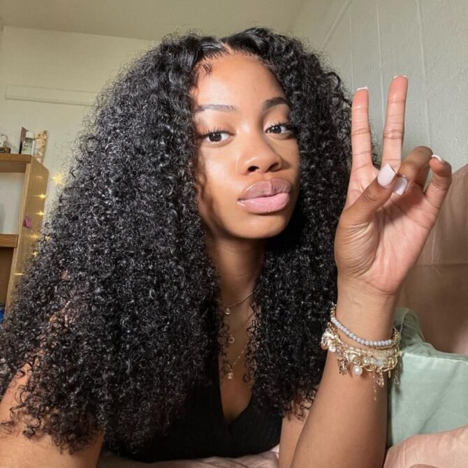 Air Cap | Curly Hair 6x5 Plus HD Pre Cut Lace Wear Go Glueless Wig 180% Density Bleached Knots