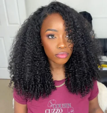Side Part Curly Wig 9x6 PartingMax Lace Human Hair Glueless Wig Pre Plucked M-Cap 200% Density