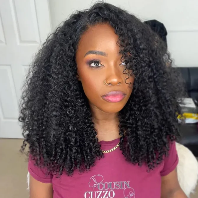 Side Part Curly Wig 9x6 PartingMax Lace Human Hair Glueless Wig Pre Plucked M-Cap 200% Density