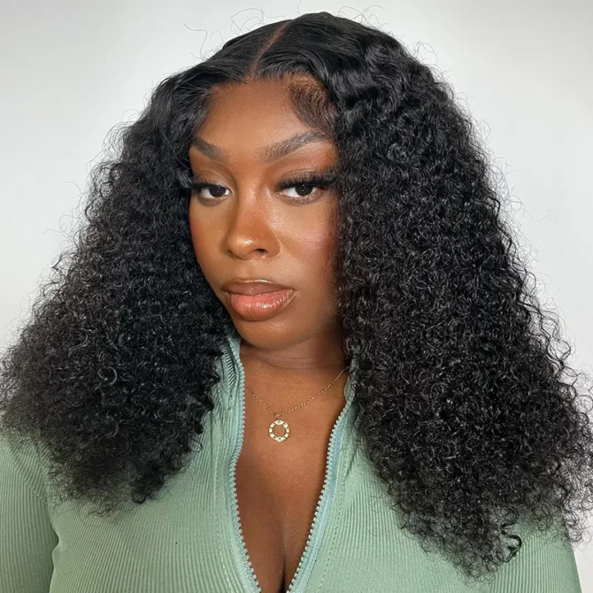 Side Part Curly Wig 9x6 PartingMax Lace Human Hair Glueless Wig Pre Plucked M-Cap 200% Density