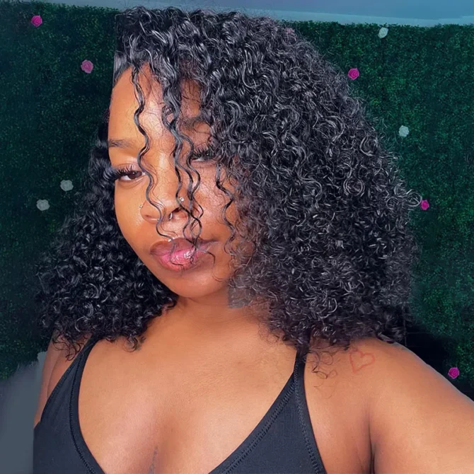 Wear Go Short Curly Wig Upgrade 6x5 Pre Cut Lace Bob Glueless Wig Beginner Friendly
