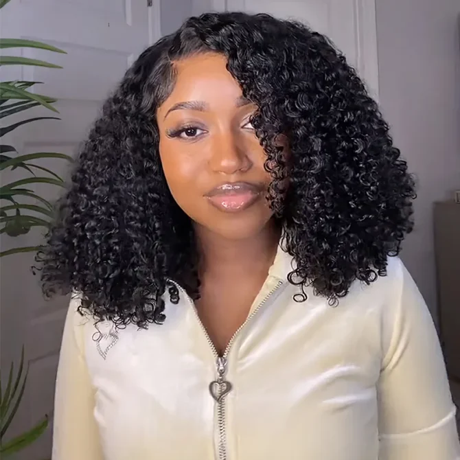 Side Part Curly Wig 9x6 PartingMax Lace Human Hair Glueless Wig Pre Plucked M-Cap 200% Density
