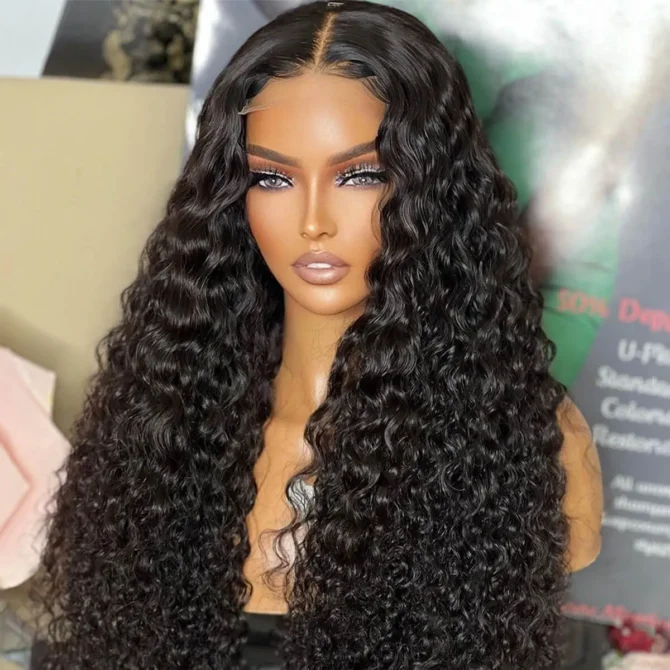 Air Cap | Deep Wave Wear Go Glueless 6x5 Plus Pre Cut HD Lace Wig Bleached Knots 100% Human Hair