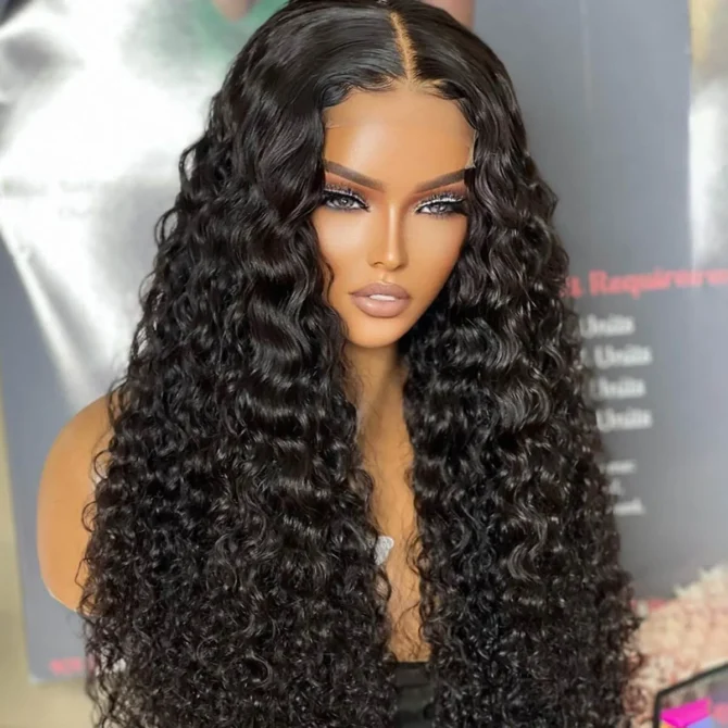 Air Cap | Deep Wave Wear Go Glueless 6x5 Plus Pre Cut HD Lace Wig Bleached Knots 100% Human Hair