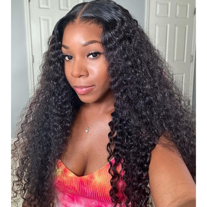 Air Cap | Deep Wave Wear Go Glueless 6x5 Plus Pre Cut HD Lace Wig Bleached Knots 100% Human Hair