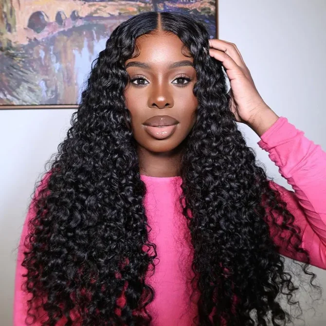 Air Cap | Deep Wave Wear Go Glueless 6x5 Plus Pre Cut HD Lace Wig Bleached Knots 100% Human Hair