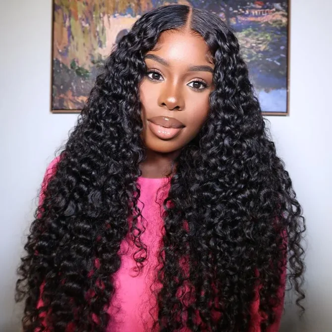 Air Cap | Deep Wave Wear Go Glueless 6x5 Plus Pre Cut HD Lace Wig Bleached Knots 100% Human Hair