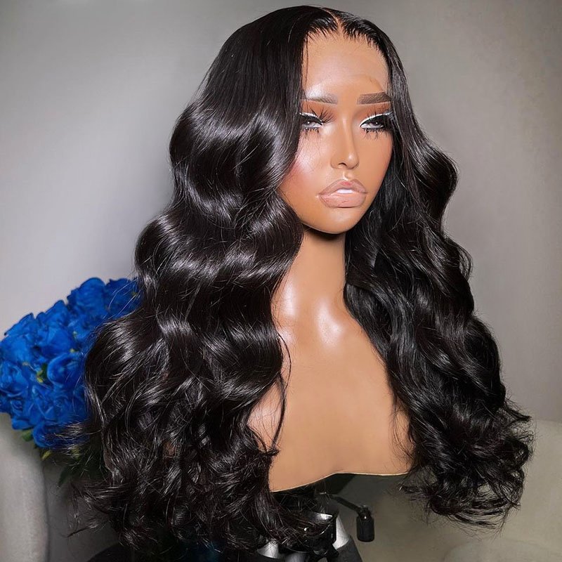 Pre Bleached Knots | Body Wave 13x6 HD Lace Front Wig Pre Plucked Glueless Human Hair Wig