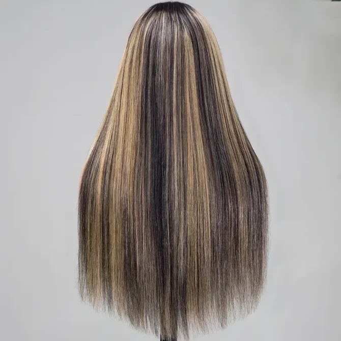 Balayage Highlight Wig Straight/Body Wave 6x5 HD Wear Go Glueless Pre-Cut Lace Wig
