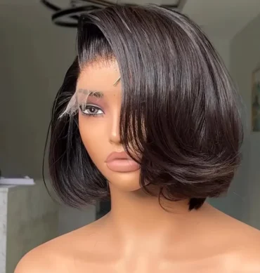 Limited Design | Layered Cut Glueless 6x5 Closure Lace Bob Wig Side Part Wear & Go 200% Density