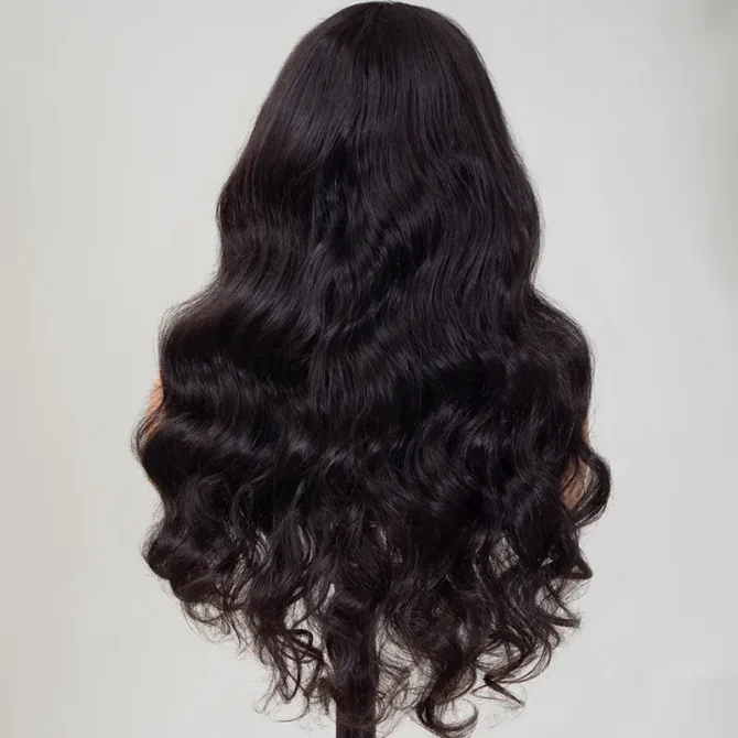Loose Body Wave Wear Go Glueless 6x5 Lace Silk Base Cap Wig Pre-Cut Lace Bleached Knots Human Hair