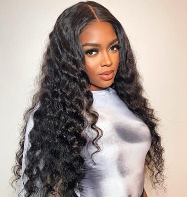 Loose Deep 5x5 Invisible HD Lace Closure Glueless Human Hair Wig Pre Plucked & Bleached