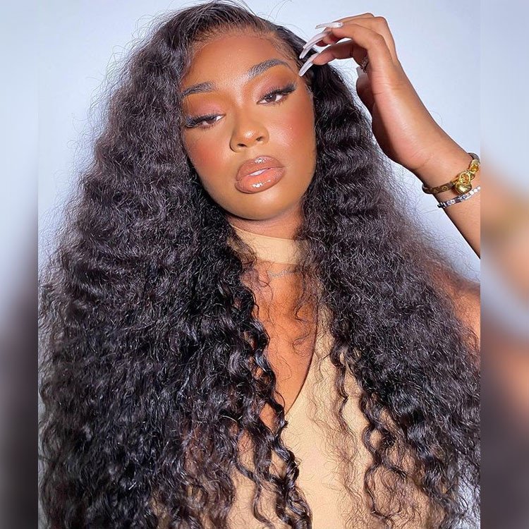 Loose Deep Wave Wear Go Glueless 6x5 Plus HD Pre Cut Lace Breathable Air Cap 180% Density
