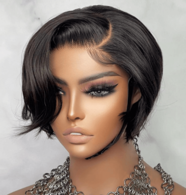 Pixie Cut Side Part Short Wigs Straight Hair Glueless Lace Front Wigs