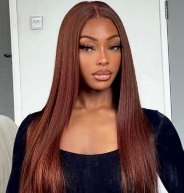 Reddish Brown 6x5 Pre-Cut HD Lace Straight/Body Wave Wear Go Glueless Closure Wig 180% Density