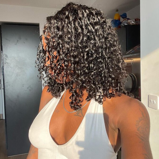 Air Cap | Short Bouncy Water Curly Wear Go Glueless 6x5 HD Lace Wig 100% Human Hair Casual Finger Curls