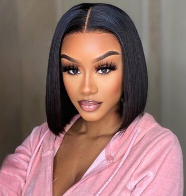 Wear Go Straight Bob Wig Pre-Cut 6x5 HD Lace Closure Wig Glueless Bleached Knots