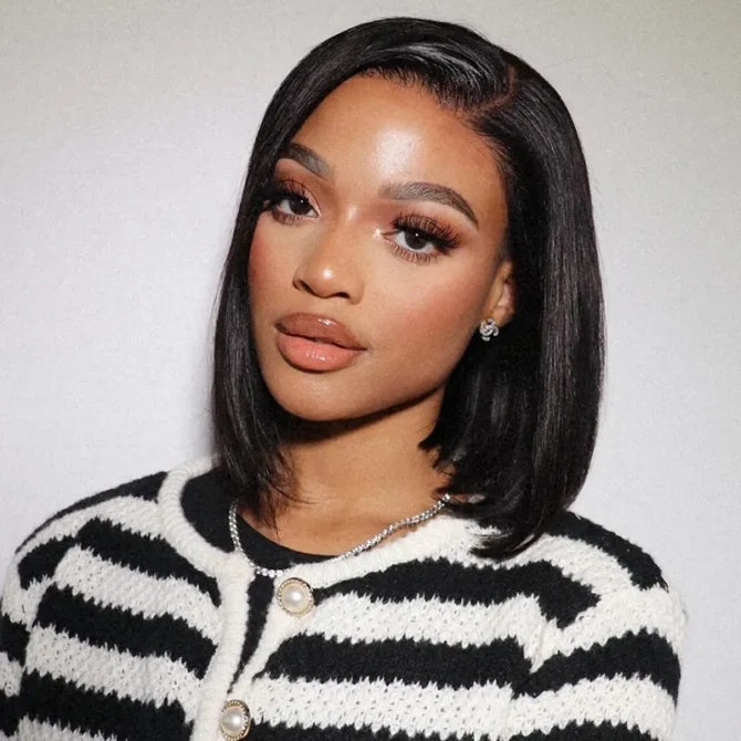 Straight Human Hair Bob Wig 6x5 HD Lace Wear Go Glueless Wig Bleached Knots 180% Density