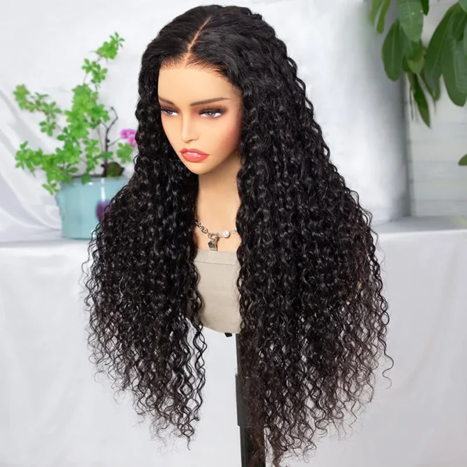 Flexi-Fit Water Wave Glueless Human Hair Wig 6x5 9x6 HD Lace Wear Go Pre Everything Easy Install
