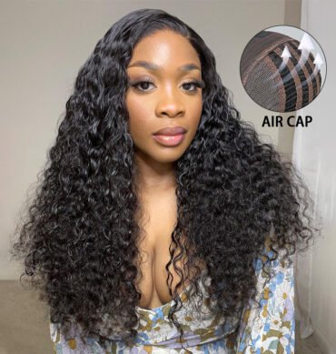 Air Cap | Water Wave Wear Go Glueless Pre Cut HD 6x5 Plus Lace Wig Pre Bleached Knots